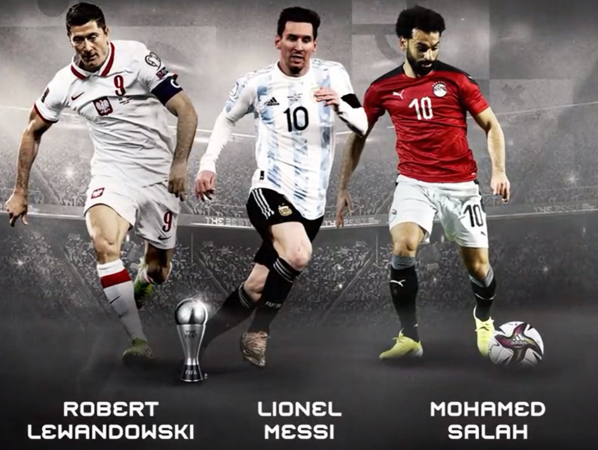 Robert Lewandowski và Mohamed Salah