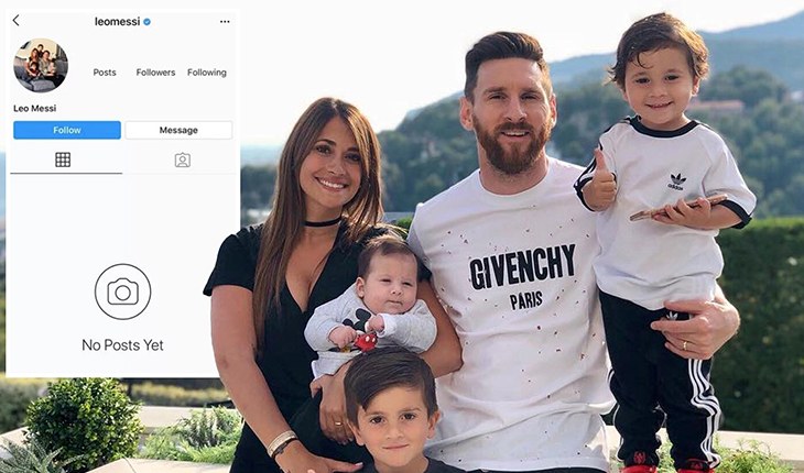 Bất ngờ Instagram Messi đạt cột mốc quan trọng với số lượng người theo dõi nằm sau Cristiano Ronaldo
