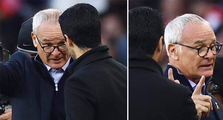 Ranieri bày tỏ sự thất vọng với Arteta