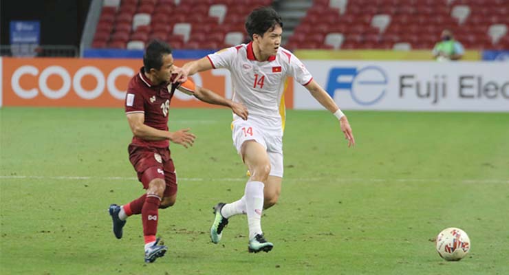 Chanathip chơi mờ nhạt trong thế trận mà Thái Lan chơi phòng ngự trước Việt Nam