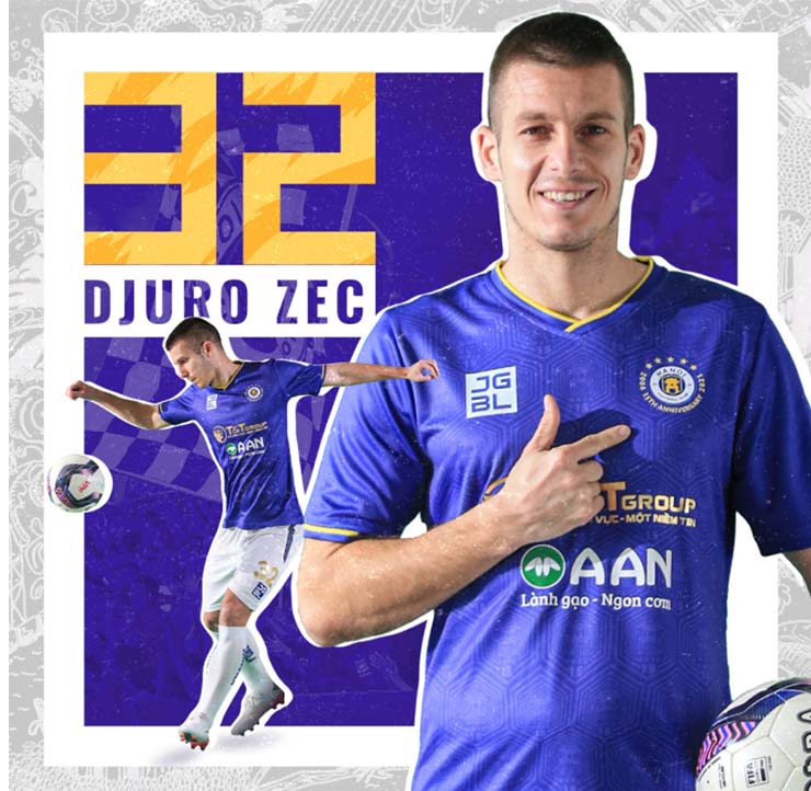 Djuro Zec là ngoại binh thứ 2 của Hà Nội trước thềm V-League 2022