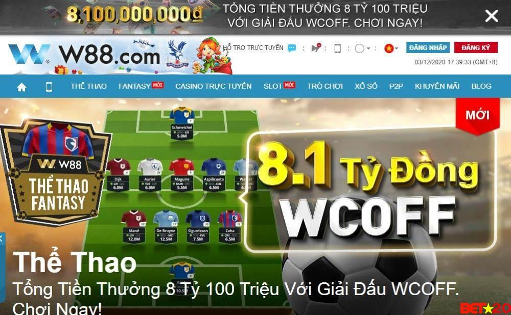 W88 – Top 1 Trang web cá độ bóng đá online