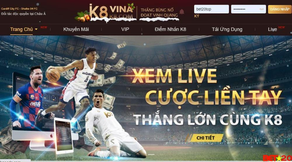 K8 – Web Nhà cái cá độ uy tín tại Việt Nam