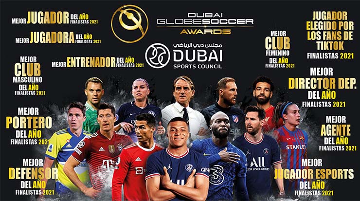 Một số giải thưởng được trao trong Gala Globe Soccer Awards 2021