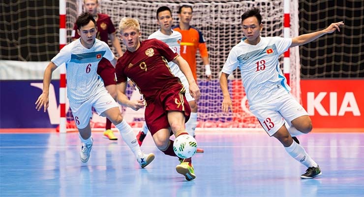 Futsal Việt Nam từng thua Nga 0-7 tại vòng 1/8 World Cup 2016