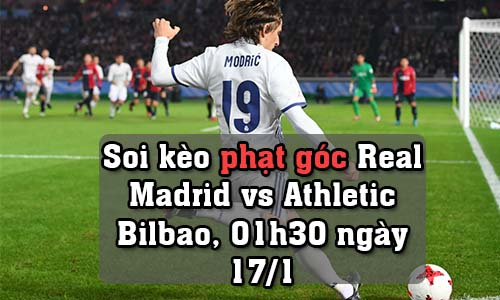 Soi kèo phạt góc Real Madrid vs Athletic Bilbao, 01h30 ngày 17/1/2022