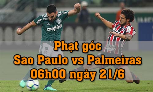 Soi kèo phạt góc Sao Paulo vs Palmeiras, 06h00 ngày 21/6/2022