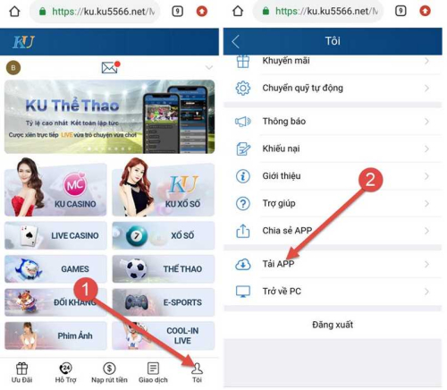 Cách Tải App Kubet - Hướng dẫn download Ku bet về điện thoại