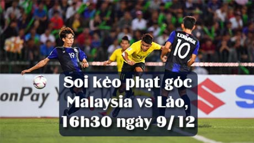 Soi kèo phạt góc Malaysia vs Lào 16h30 ngày 9/12, AFF Cup 2021